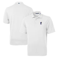 Polo recyclé en piqué écologique pour homme Cutter & Buck, blanc, Kansas Jayhawks, équipe Virtue, grandes tailles
