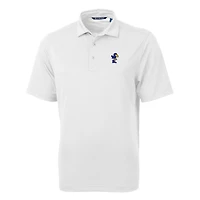 Polo recyclé en piqué écologique pour homme Cutter & Buck, blanc, Kansas Jayhawks, équipe Virtue, grandes tailles