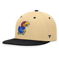 Casquette ajustée Fanatics pour homme, kaki/noir, Kansas Jayhawks Balance