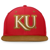 Casquette ajustée NoBo Kansas Jayhawks Fanatics Royal/Marron pour hommes