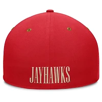 Casquette ajustée NoBo Kansas Jayhawks Fanatics Royal/Marron pour hommes