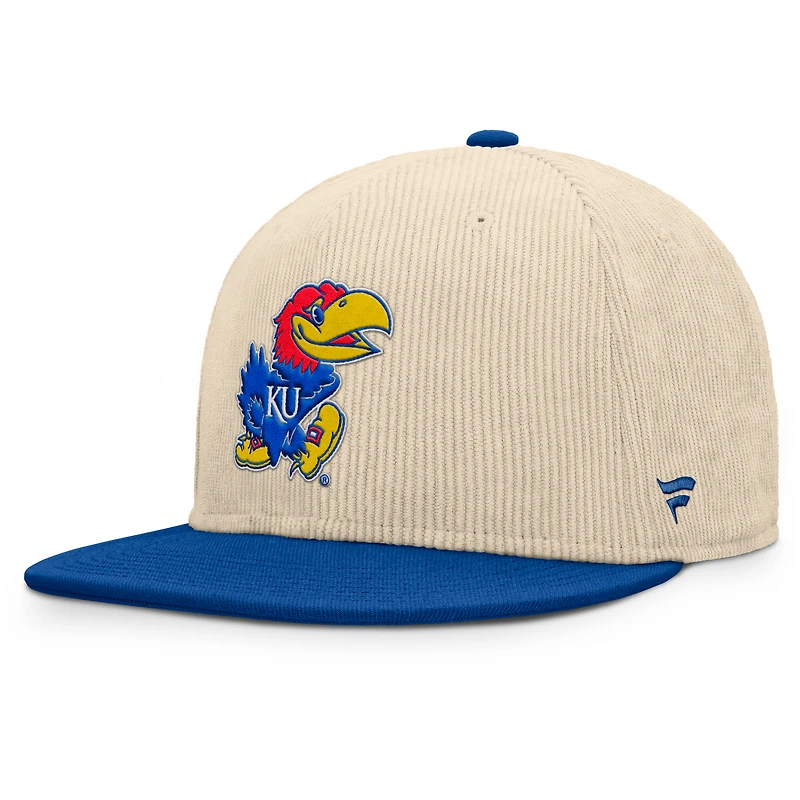 Men's Fanatics Tan Kansas Jayhawks Catcher Snapback Hat