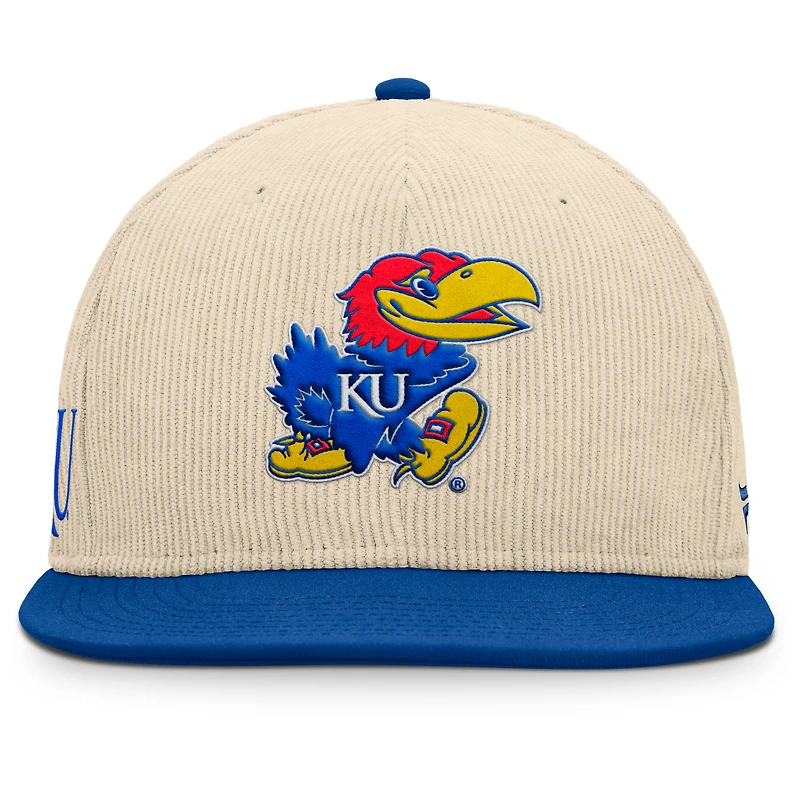 Men's Fanatics Tan Kansas Jayhawks Catcher Snapback Hat