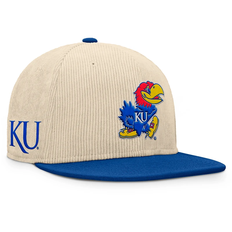 Men's Fanatics Tan Kansas Jayhawks Catcher Snapback Hat