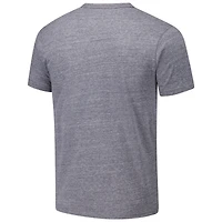 Men's League Collegiate Wear Heather Gray Kansas Jayhawks Victory Falls Tri-Blend T-Shirt