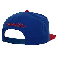 Men's Mitchell & Ness Royal/Red Kansas Jayhawks 2-Tone 2.0 Snapback Hat