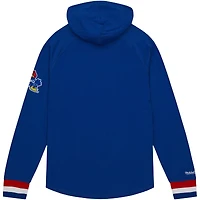 Chandail à capuchon légendaire raglan des Royal Kansas Jayhawks de Mitchell & Ness pour hommes