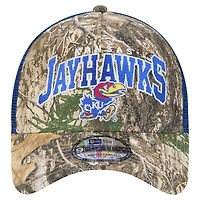 Men's New Era Camo/Royal Kansas Jayhawks 9FORTY A-Frame Adjustable Hat