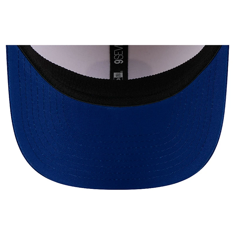 Casquette ajustable 9SEVENTY en velours côtelé Loyal des Kansas Jayhawks de New Era pour homme, couleur crème/bleu royal