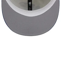 Men's New Era Kansas Jayhawks Chrome White Vintage 59FIFTY Fitted Hat