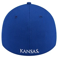 Casquette flexible 39THIRTY Active Slash Sides Royal Kansas Jayhawks New Era pour hommes