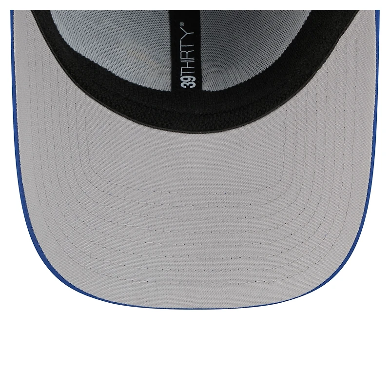 Casquette 39THIRTY Flex pour homme New Era Royal Kansas Jayhawks