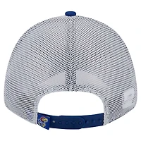 Men's New Era  Royal Kansas Jayhawks Trucker 9FORTY Adjustable Hat