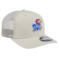 Casquette ajustable extensible en toile 9SEVENTY Kansas Jayhawks de New Era pour homme