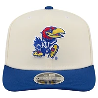 Casquette ajustable New Era blanche/bleu roi Kansas Jayhawks commémorant le 250e anniversaire des États-Unis (9SEVENTY)