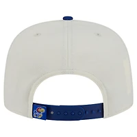 Men's New Era White Kansas Jayhawks Collegiate 9FIFTY A-Frame Snapback Hat