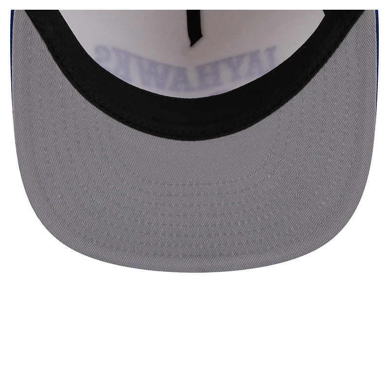 Men's New Era White Kansas Jayhawks Collegiate 9FIFTY A-Frame Snapback Hat