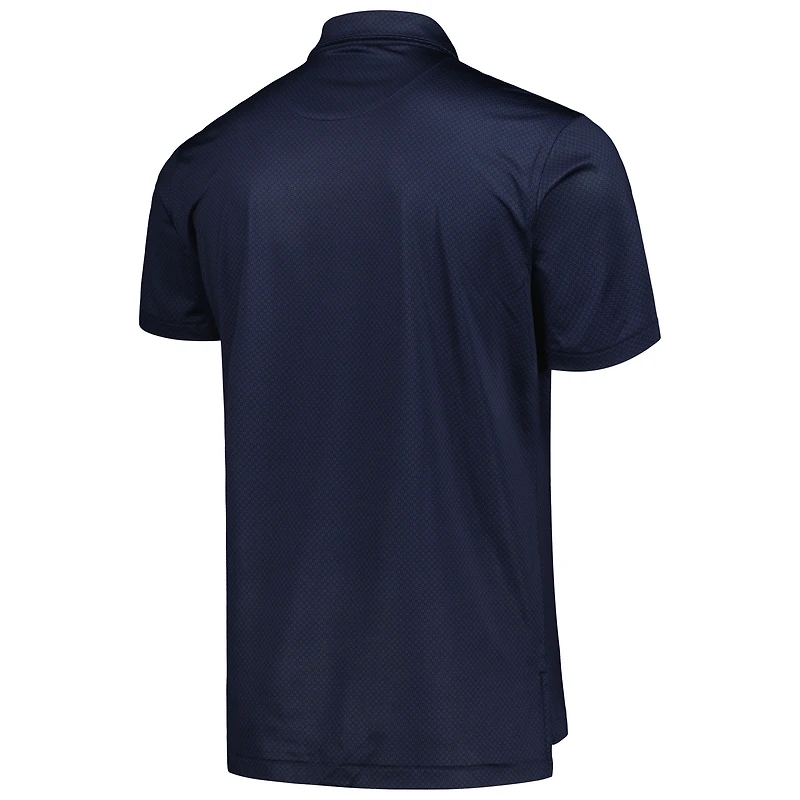 Men's Peter Millar Navy Kansas Jayhawks Dolly Performance Jersey Polo