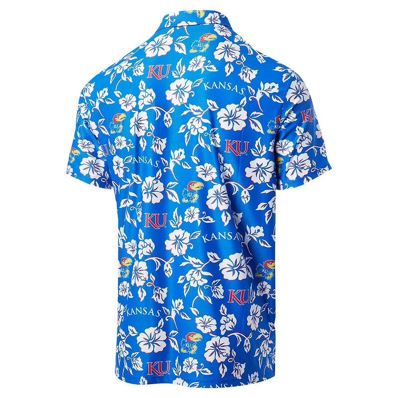 Men's Reyn Spooner Royal Kansas Jayhawks Performance Polo