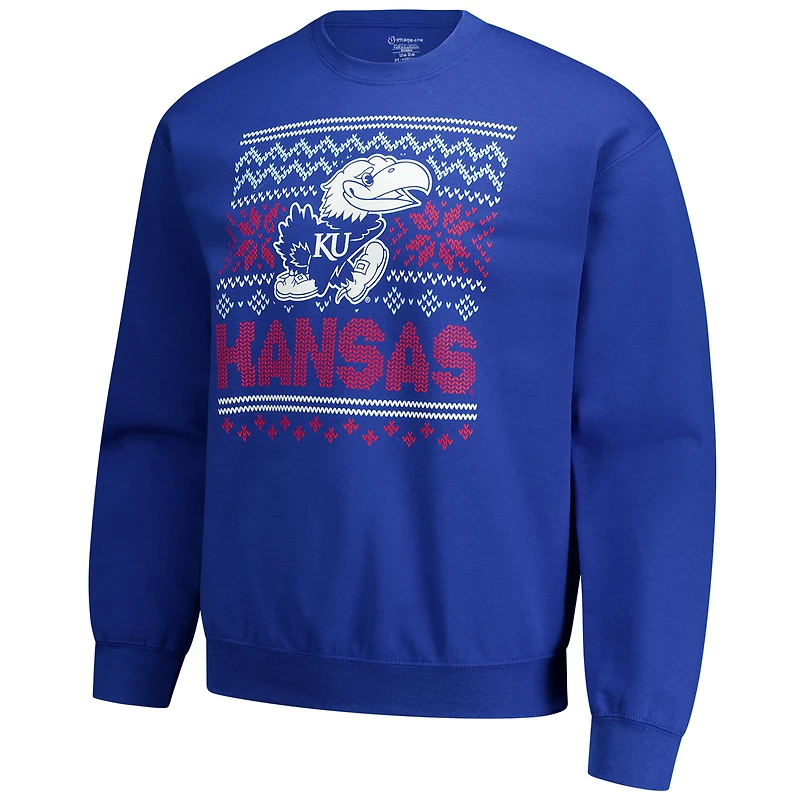 Sweat-shirt polaire Royal Kansas Jayhawks pour homme