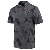 Men's Tommy Bahama Black Kansas Jayhawks Miramar Blooms Polo