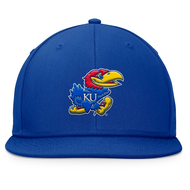Casquette Snapback fondamentale Top of the World Royal Kansas Jayhawks pour hommes