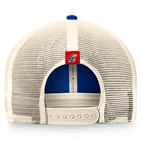 Casquette réglable de camionneur raffiné Top of the World Royal Kansas Jayhawks pour hommes