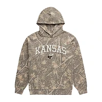 Men's Uscape Apparel  Camo Kansas Jayhawks Back Bay Fleece Hoodie