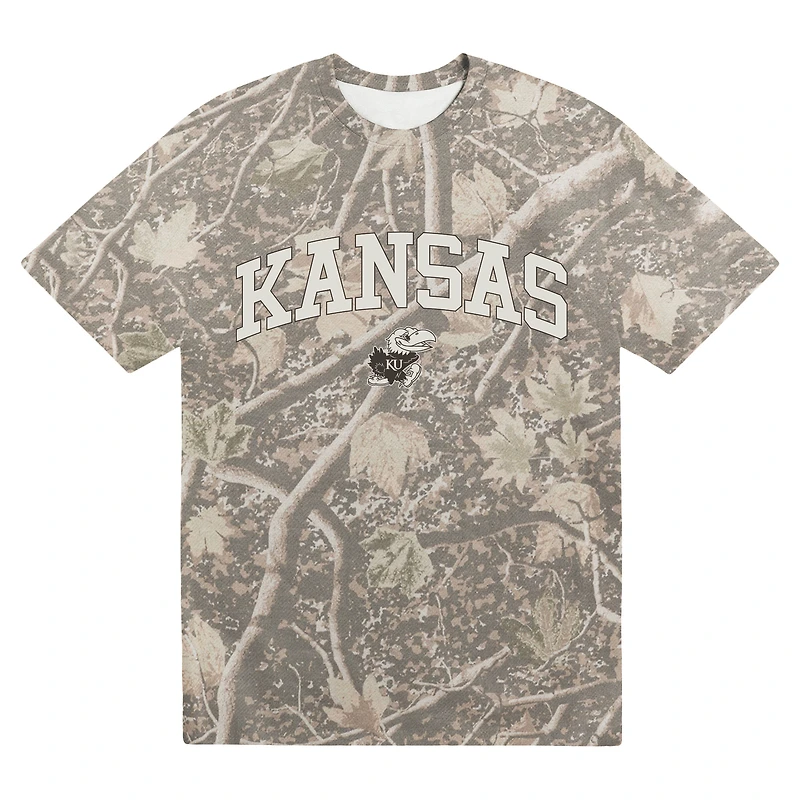 T-shirt épais camouflage Kansas Jayhawks Back Bay pour homme de la marque Uscape Apparel