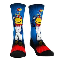 Rock Em Chaussettes Kansas Jayhawks Mascot Pump Up Crew