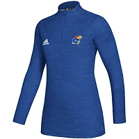Royal Kansas Jayhawks Game Mode Performance Quarter-Zip Pullover Top