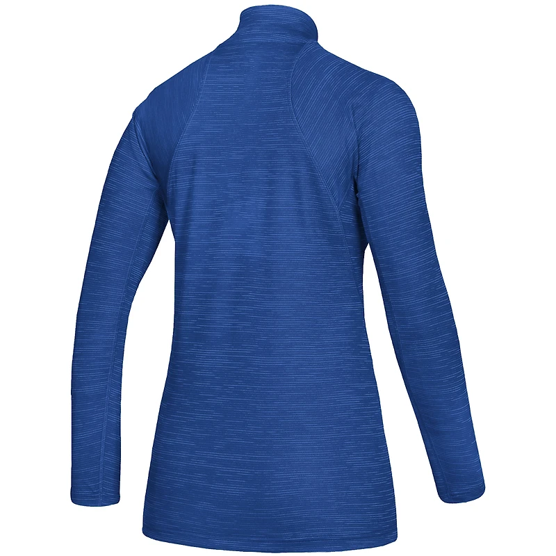 Royal Kansas Jayhawks Game Mode Performance Quarter-Zip Pullover Top