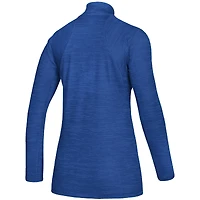 Royal Kansas Jayhawks Game Mode Performance Quarter-Zip Pullover Top