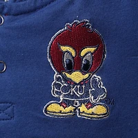 Ensemble sweat à capuche et pantalon de survêtement Colosseum Royal/Heathered Grey Kansas Jayhawks Poppies pour tout-petit