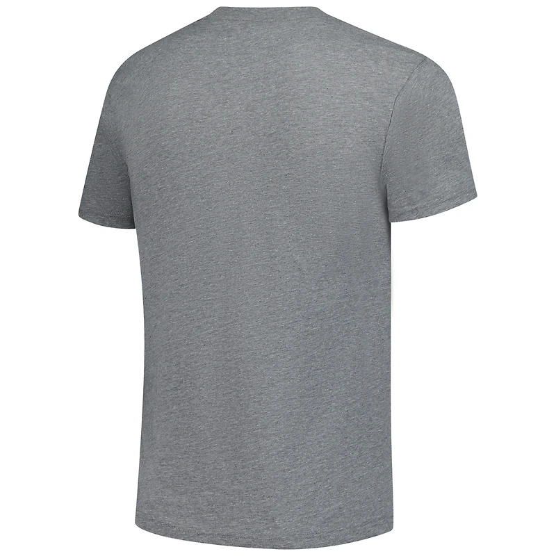 Unisex Charlie Hustle  Gray Kansas Jayhawks Pay Heed Tri-Blend T-Shirt