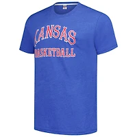 Unisex Charlie Hustle  Royal Kansas Jayhawks Basketball T-Shirt