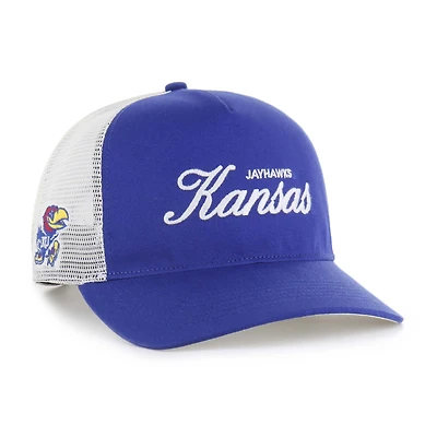 Unisex '47 Royal Kansas Jayhawks Contemporary Basics Foundation Trucker Hitch Adjustable Hat