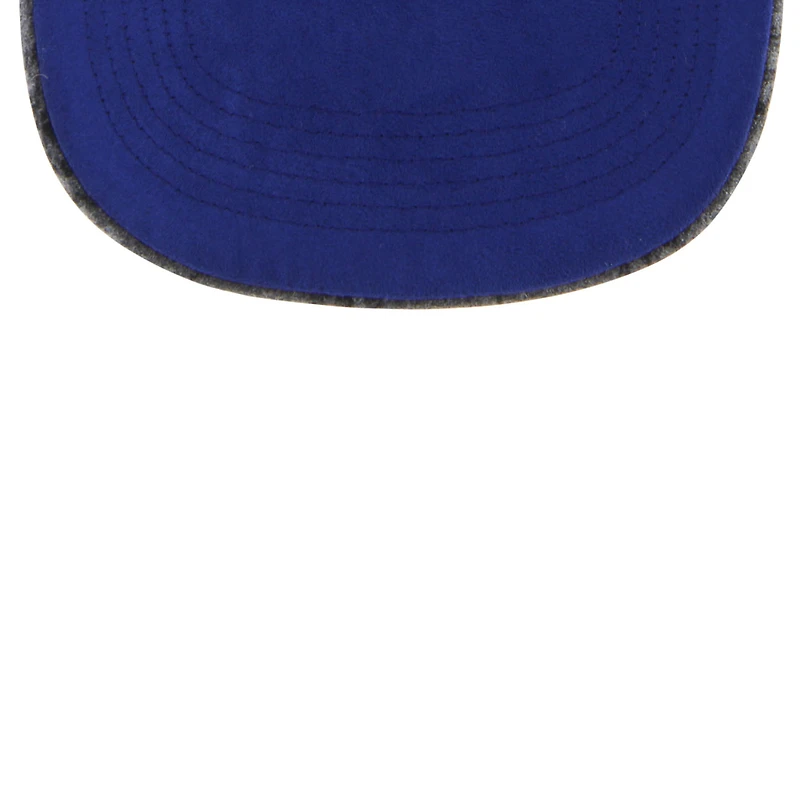 Unisex '47 Royal Kansas Jayhawks Windowpane Plaid Collection Hitch Adjustable Hat