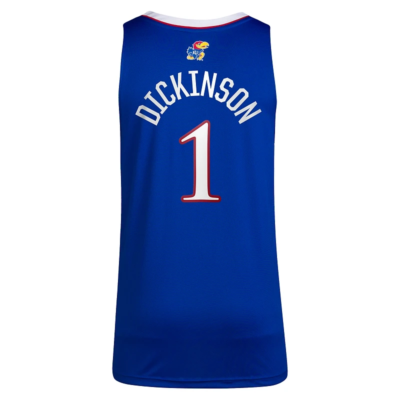Maillot de joueur basket-ball unisexe adidas Hunter Dickinson Royal Kansas Jayhawks NIL