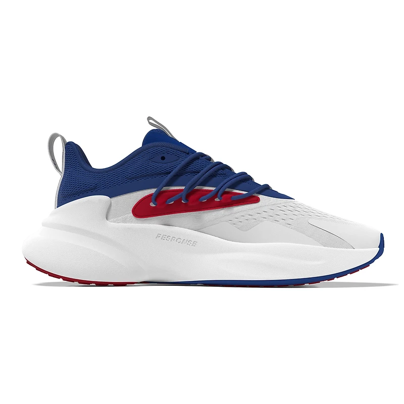 Unisex adidas White/Royal Kansas Jayhawks AlphaBoost V2 Shoes
