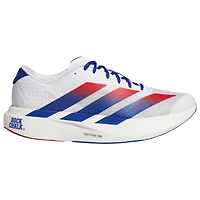 Chaussures de course unisexes Adidas Adizero Evolution SL blanches des Kansas Jayhawks