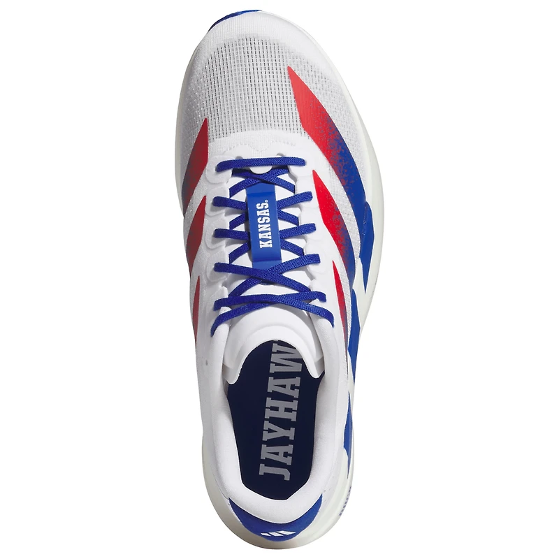 Unisex adidas White Kansas Jayhawks Adizero Evolution SL Running Shoes