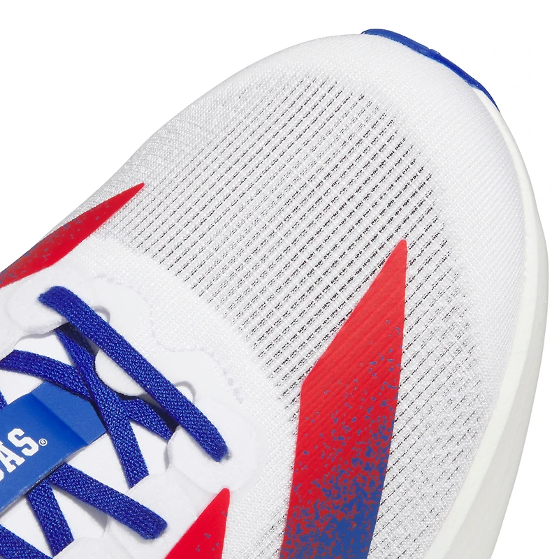 Unisex adidas White Kansas Jayhawks Adizero Evolution SL Running Shoes