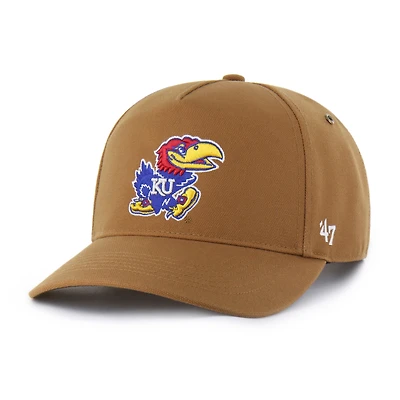 Casquette unisexe Carhartt x '47 marron Kansas Jayhawks Hitch