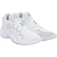 Chaussures Adidas Don 2 blanches émises par l'équipe des Kansas Jayhawks du programme de basket-ball - Taille 9