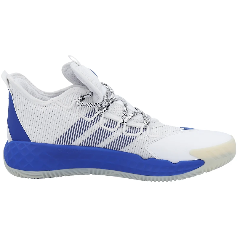 White Kansas Jayhawks Team-Issued Adidas Low Shoes from the Basketball Program - 11