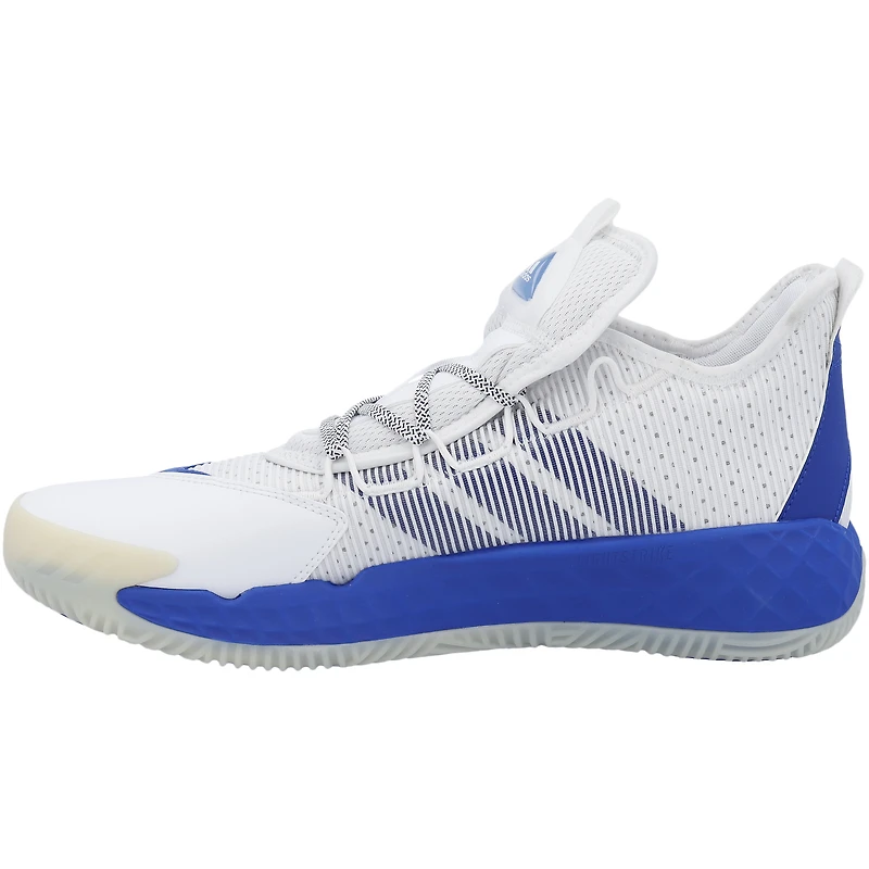 White Kansas Jayhawks Team-Issued Adidas Low Shoes from the Basketball Program - 11