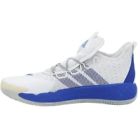 White Kansas Jayhawks Team-Issued Adidas Low Shoes from the Basketball Program - 11