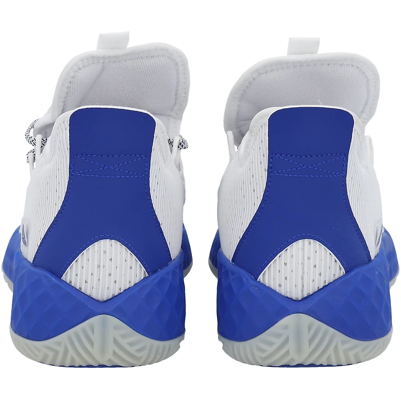 White Kansas Jayhawks Team-Issued Adidas Low Shoes from the Basketball Program - 11