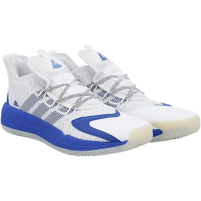White Kansas Jayhawks Team-Issued Adidas Low Shoes from the Basketball Program - 11